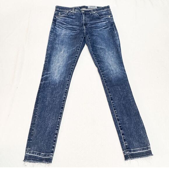 AG The Legging Ankle Super Skinny Ankle Dark Wash Denim Jeans Size 30 - Picture 2 of 9